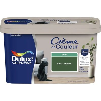 Dulux Valentine - Creme De Couleur Vert Tropical - Paint - Publicité Dulux Valentine - Creme De Couleur Vert Tropical - Paint - Publicité