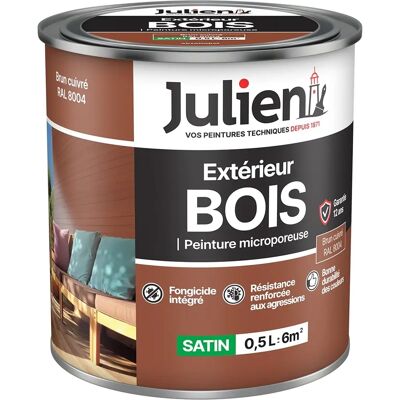 Julien Braune Kupfer Satin-Holzfarbe - 12 Jahre Schutz Julien Braune Kupfer Satin-Holzfarbe - 12 Jahre Schutz