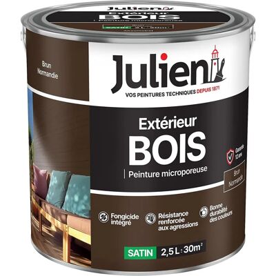 JULIEN - Solvant spécial bois marron normand satin 2.5L - Marron Normand - 2.5L - Paint - Publicité JULIEN - Solvant spécial bois marron normand satin 2.5L - Marron Normand - 2.5L - Paint - Publicité