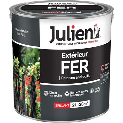 JULIEN - Solvent metal paint - Gris anthracite RAL 7016 - Paint - Publicité JULIEN - Solvent metal paint - Gris anthracite RAL 7016 - Paint - Publicité