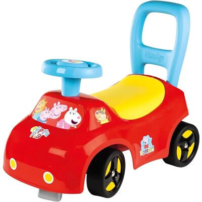 Smoby - Kinderauto 2-in-1 - Peppa Pig - Koffer unter dem Sitz + Hupe - Ab 10 Monate - Made in Frankreich Smoby - Kinderauto 2-in-1 - Peppa Pig - Koffer unter dem Sitz + Hupe - Ab 10 Monate - Made in Frankreich