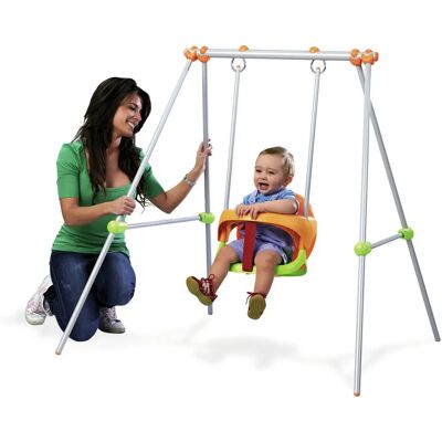 Balancoire Metal 2-en-1 Smoby pour Bébé Balancoire Metal 2-en-1 Smoby pour Bébé