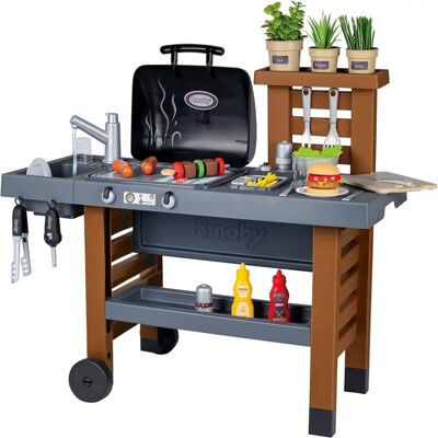 Smoby Havekøkken - 43-delt Legetøj med Grill og Vask Smoby Havekøkken - 43-delt Legetøj med Grill og Vask