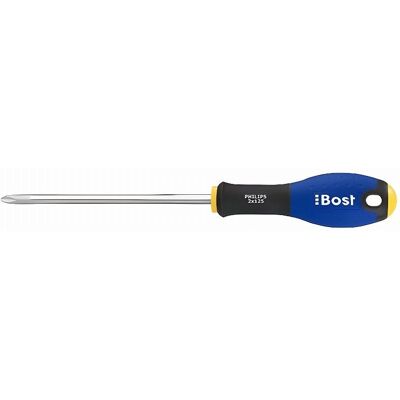 Tournevis Phillips BOST - PH2, 6x125mm, Poignée Ergonomique Tournevis Phillips BOST - PH2, 6x125mm, Poignée Ergonomique