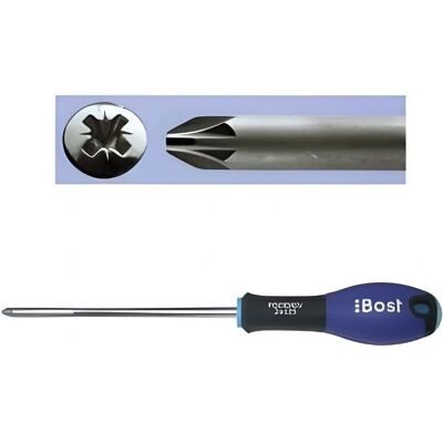 BOST PZ2 125mm Schraubendreher - Ergonomischer Dreimaterialgriff BOST PZ2 125mm Schraubendreher - Ergonomischer Dreimaterialgriff
