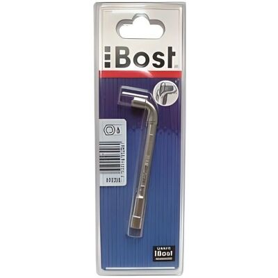 Clé à pipe BOST - Ø7 mm - 6 et 12 pans - Chrome Clé à pipe BOST - Ø7 mm - 6 et 12 pans - Chrome