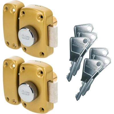 Zestaw zamków Vachette - Cylinder 23mm - Długość 45mm - 2 sztuki Zestaw zamków Vachette - Cylinder 23mm - Długość 45mm - 2 sztuki