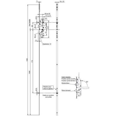 VACHETTE Modello 20500 L2150 - Serratura VACHETTE Modello 20500 L2150 - Serratura