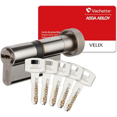 VACHETTE Velix 30X30 - Cylinder zamka - Matowy nikiel - Poziom bezpieczeństwa 4 VACHETTE Velix 30X30 - Cylinder zamka - Matowy nikiel - Poziom bezpieczeństwa 4