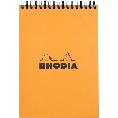 Rhodia Jegyzetfüzet - DIN A5, 80 oldal, narancssárga - Kétszálú spirál Rhodia Jegyzetfüzet - DIN A5, 80 oldal, narancssárga - Kétszálú spirál