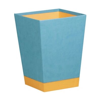 Rhodia 318827C Conteneur à Déchets en Simili Cuir - Carré, Turquoise, Orange - Publicité Rhodia 318827C Conteneur à Déchets en Simili Cuir - Carré, Turquoise, Orange - Publicité