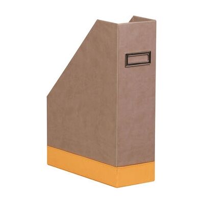 Rhodia Orange Faux Leather Magazine Rack - Document Holder Rhodia Orange Faux Leather Magazine Rack - Document Holder