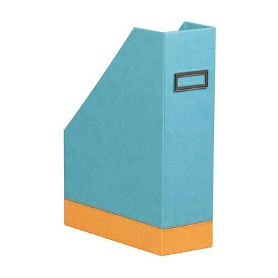 Rhodia 318837C Porte-revues en Faux Cuir Turquoise - Magazine rack - Publicité Rhodia 318837C Porte-revues en Faux Cuir Turquoise - Magazine rack - Publicité