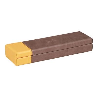 Rhodia 318873C Kemény ceruzatartó Műbőr Csokoládé, Narancs Rhodia 318873C Kemény ceruzatartó Műbőr Csokoládé, Narancs