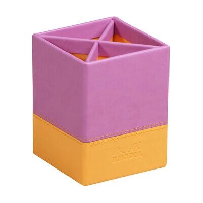 Soporte para bolígrafo/lápiz Rhodia 318911C - Cuero sintético Naranja, Rosa Soporte para bolígrafo/lápiz Rhodia 318911C - Cuero sintético Naranja, Rosa