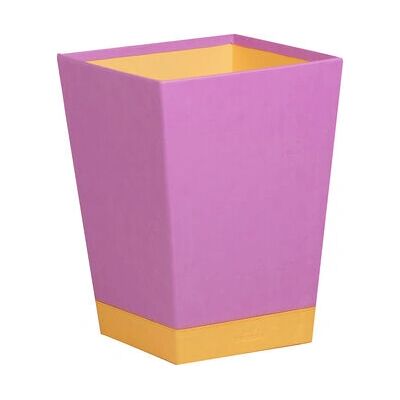 Poubelle rectangulaire Rhodia - Simili cuir italien Lilas - Publicité Poubelle rectangulaire Rhodia - Simili cuir italien Lilas - Publicité