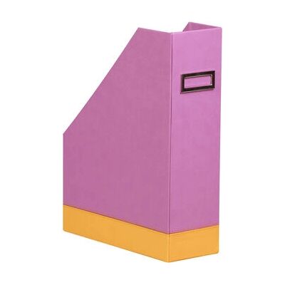 Rhodia 318931C Porte-revues Faux Cuir Lilas, Orange - Porte-revues - Publicité Rhodia 318931C Porte-revues Faux Cuir Lilas, Orange - Porte-revues - Publicité