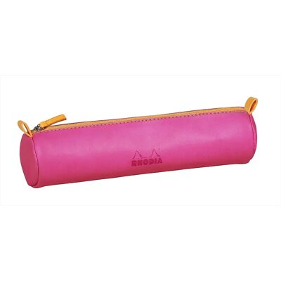 Trousse ronde en simili cuir italien Rhodiarama - Fuchsia - Lot de 3 - Publicité Trousse ronde en simili cuir italien Rhodiarama - Fuchsia - Lot de 3 - Publicité