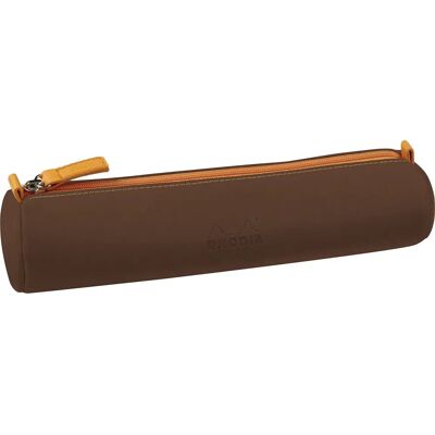 Trousse ronde Rhodiarama simili cuir - Lot de 3 - 5x21,5cm - Bronze Trousse ronde Rhodiarama simili cuir - Lot de 3 - 5x21,5cm - Bronze