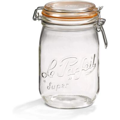Le Parfait 6x1L Gläser - Langzeit-Lebensmittelkonservierung Le Parfait 6x1L Gläser - Langzeit-Lebensmittelkonservierung