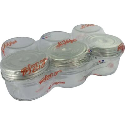 Set med 6 Glassterriner 200g Le Parfait - Matlagring Set med 6 Glassterriner 200g Le Parfait - Matlagring