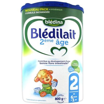 Blédina Blédilait 2ème Âge 6-12 Mois 800g - Lait de suite bébé - Publicité Blédina Blédilait 2ème Âge 6-12 Mois 800g - Lait de suite bébé - Publicité