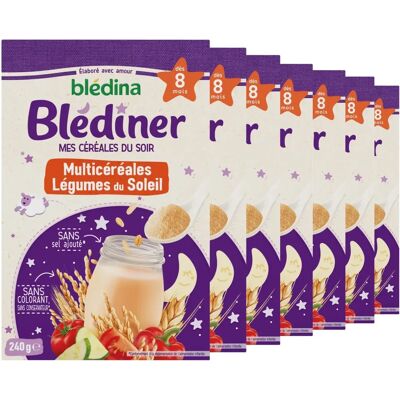 Blédina Céréales pour bébé - Légumes du Soleil - 240g dès 8 mois - Publicité Blédina Céréales pour bébé - Légumes du Soleil - 240g dès 8 mois - Publicité