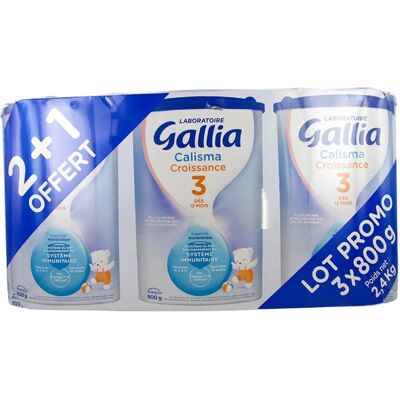 Gallia Calisma Lait de croissance 3x800g - Aliment pour bébé - Publicité Gallia Calisma Lait de croissance 3x800g - Aliment pour bébé - Publicité