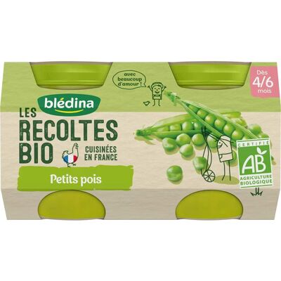 Alimentation bébé bio Blédina 4-6 mois - 2 pots - Publicité Alimentation bébé bio Blédina 4-6 mois - 2 pots - Publicité