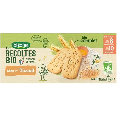 Blédina Les Récoltes Bio Mon 1er Biscuit Bio - Biscuits pour bébé - Publicité Blédina Les Récoltes Bio Mon 1er Biscuit Bio - Biscuits pour bébé - Publicité