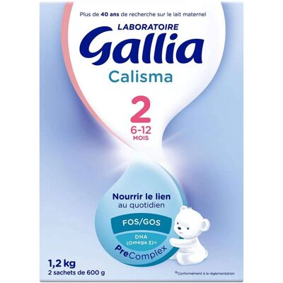Lait infantile GALLIA Calisma 2 - 6-12 Mois - 1,2kg - Publicité Lait infantile GALLIA Calisma 2 - 6-12 Mois - 1,2kg - Publicité
