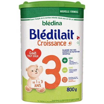 Blédina Croissance+ 3 Lait Infantile - Favorise Croissance & Immunité - Publicité Blédina Croissance+ 3 Lait Infantile - Favorise Croissance & Immunité - Publicité