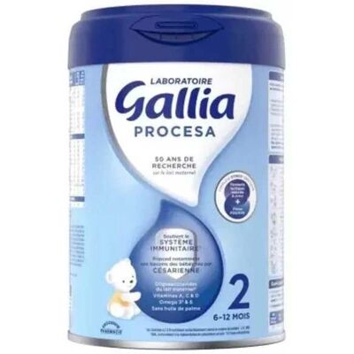 Gallia Procesa 2ème Âge 6-12 Mois 800g - Laits 2ème Age - Bébé & Maman - Publicité Gallia Procesa 2ème Âge 6-12 Mois 800g - Laits 2ème Age - Bébé & Maman - Publicité