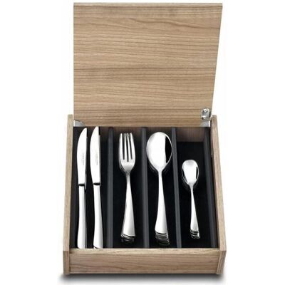 La Table D'Albert 48-delars rostfritt stål bestickset - Träask La Table D'Albert 48-delars rostfritt stål bestickset - Träask