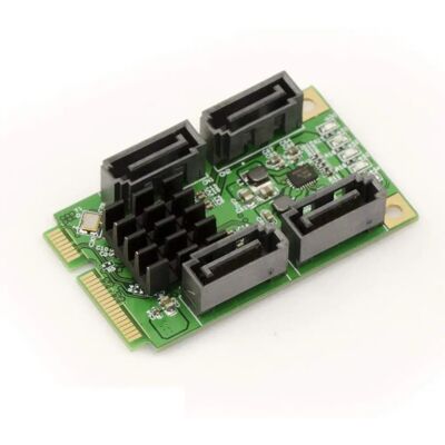 Kalea-Informatique Tarjeta Mini PCI Express SATA 3.0 4 Puertos - Tamaño completo Kalea-Informatique Tarjeta Mini PCI Express SATA 3.0 4 Puertos - Tamaño completo