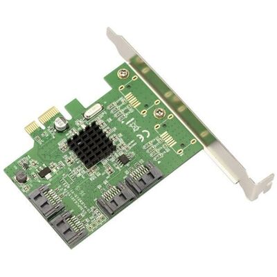 Controlador PCIe SATA Kalea-Informatique - 4 Puertos - Marvell 88se9215 - Perfil Alto+Bajo Controlador PCIe SATA Kalea-Informatique - 4 Puertos - Marvell 88se9215 - Perfil Alto+Bajo