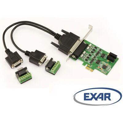 Kalea-Informatique PCIe-kort - 2 portar RS422 RS485 - Chipset Exar XR17V352 Kalea-Informatique PCIe-kort - 2 portar RS422 RS485 - Chipset Exar XR17V352