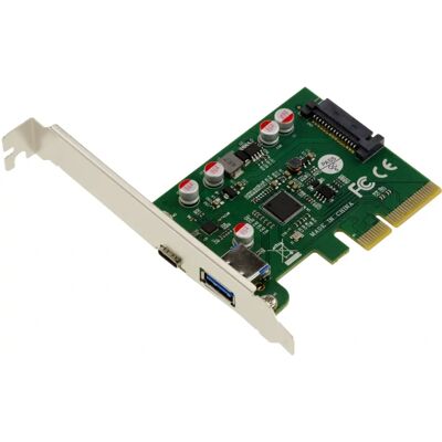 Tarjeta PCIe USB 3.1 10Gbps con 2 Puertos Externos - Chipset Asm1142 Tarjeta PCIe USB 3.1 10Gbps con 2 Puertos Externos - Chipset Asm1142