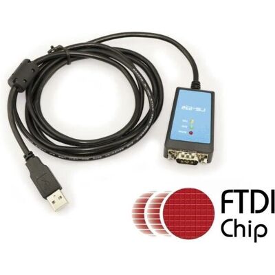 Kalea-Informatique RS232 till USB-omvandlare - 1.8m Kabel Kalea-Informatique RS232 till USB-omvandlare - 1.8m Kabel