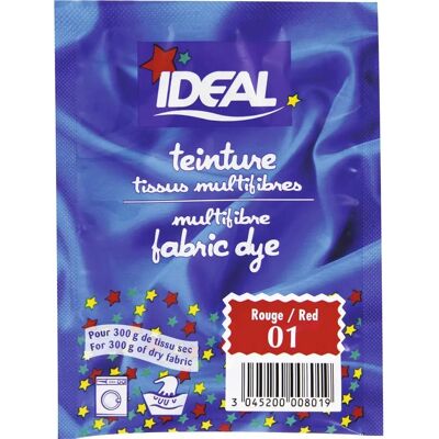 Ideal - SAC/15G IRIS 40 - Iris 40 - Multifibre - Colorant pour tissus - Publicité Ideal - SAC/15G IRIS 40 - Iris 40 - Multifibre - Colorant pour tissus - Publicité