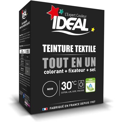 Teinture textile IDEAL - Noir - 230g - Publicité Teinture textile IDEAL - Noir - 230g - Publicité