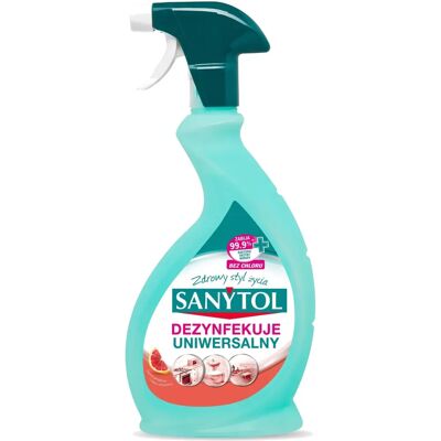 SANYTOL - Spray universale - Pompelmo e citronella - 500ml - Spray pulitore SANYTOL - Spray universale - Pompelmo e citronella - 500ml - Spray pulitore
