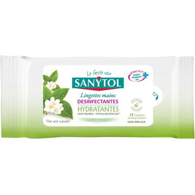 SANYTOL SANYTOL - Handdesinfektionstücher - 12 Stück SANYTOL SANYTOL - Handdesinfektionstücher - 12 Stück