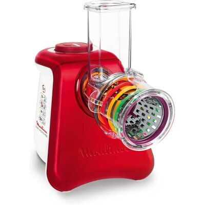Moulinex DJ812510 Salatmaker - 260W, Rot/Weiß/Transparent - Küchengerät Moulinex DJ812510 Salatmaker - 260W, Rot/Weiß/Transparent - Küchengerät