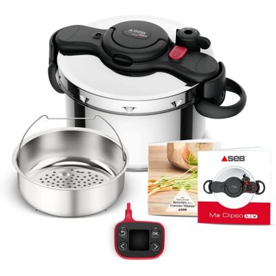 SEB Olla a Presión de Acero Inoxidable 7.5L - Olla a Presión SEB Olla a Presión de Acero Inoxidable 7.5L - Olla a Presión