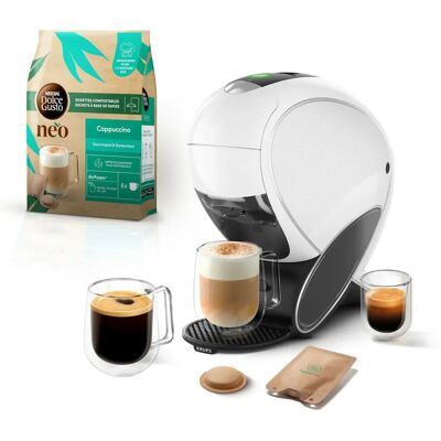 Krups KP850110 - Blanc - Machine à café à capsules - Publicité Krups KP850110 - Blanc - Machine à café à capsules - Publicité