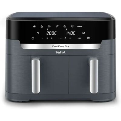 Tefal - Dual Easy Fry EY942B - 11 L (6,5 L + 4,5 L) - Friteuse à air chaud Tefal - Dual Easy Fry EY942B - 11 L (6,5 L + 4,5 L) - Friteuse à air chaud