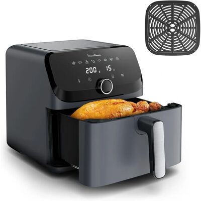 Moulinex Easy Fry Mega Luftfritös - 7,5L Grå Moulinex Easy Fry Mega Luftfritös - 7,5L Grå