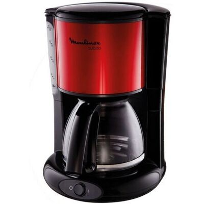 Moulinex Subito - Punainen, Musta - Kofeiinifiltteri Moulinex Subito - Punainen, Musta - Kofeiinifiltteri