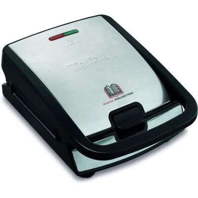 Tefal SW852D - Czarny, Stal nierdzewna - Opiekacz do kanapek i gofrów Tefal SW852D - Czarny, Stal nierdzewna - Opiekacz do kanapek i gofrów